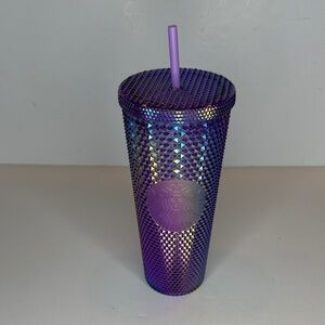 Starbucks Iridescent Purple Tumbler with Straw
